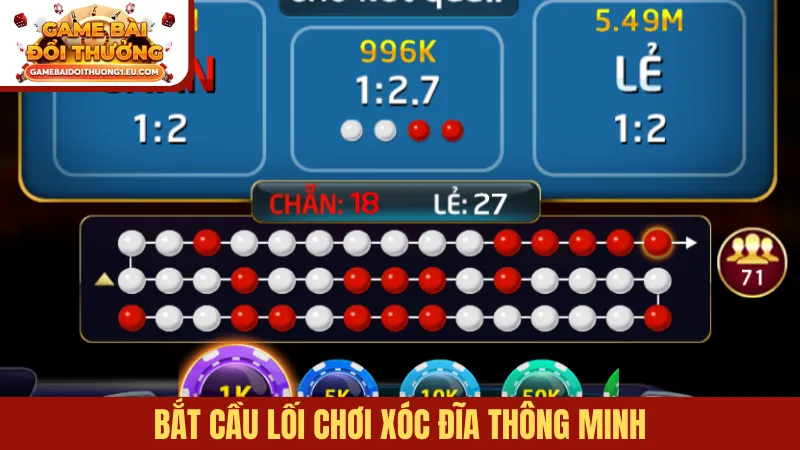 Bắt cầu lối chơi xóc đĩa thông minh