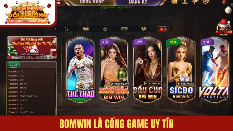 Bomwin là cổng game uy tín