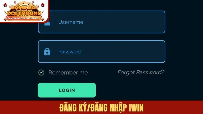 đăng ký/đăng nhập Iwin