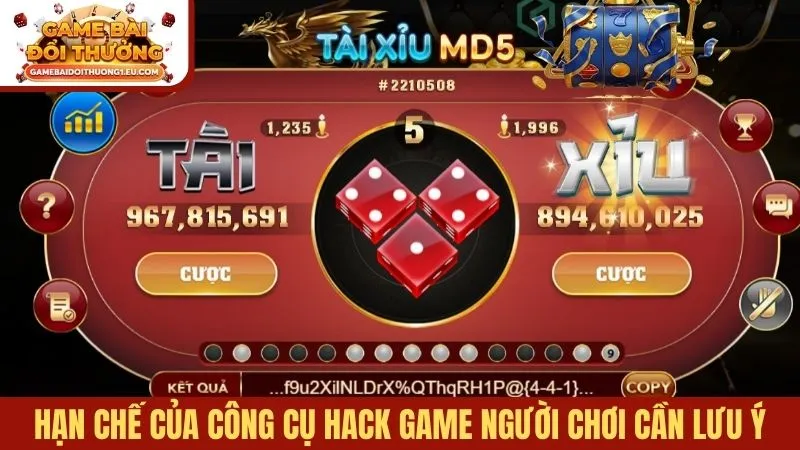Hạn chế của công cụ hack game người chơi cần lưu ý