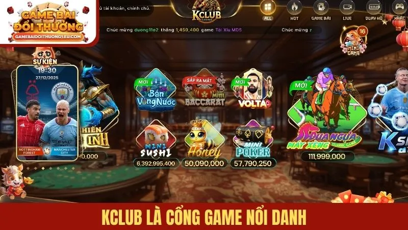 Kclub là cổng game nổi danh