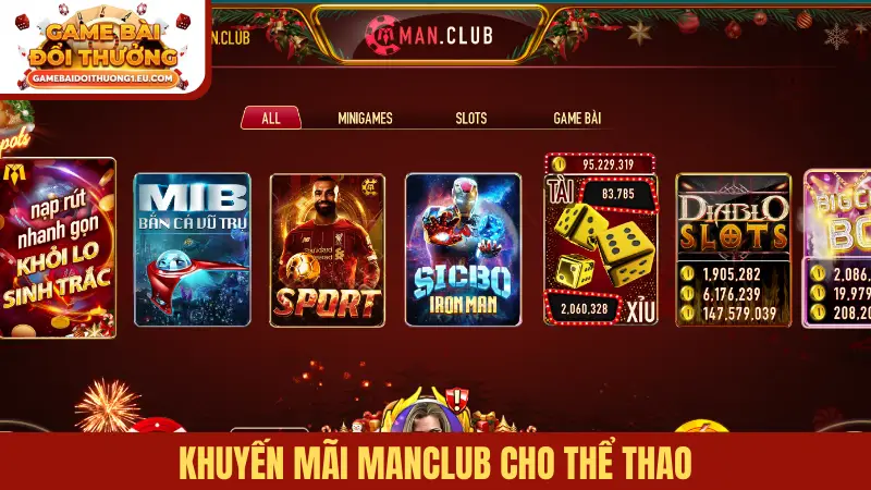 Khuyến mãi ManClub cho thể thao
