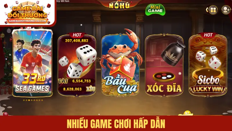 Nhiều game chơi hấp dẫn