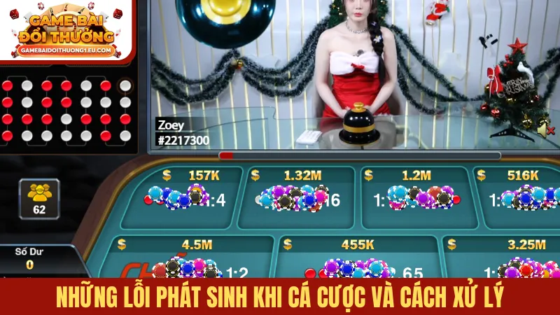 Những lỗi phát sinh khi cá cược và cách xử lý