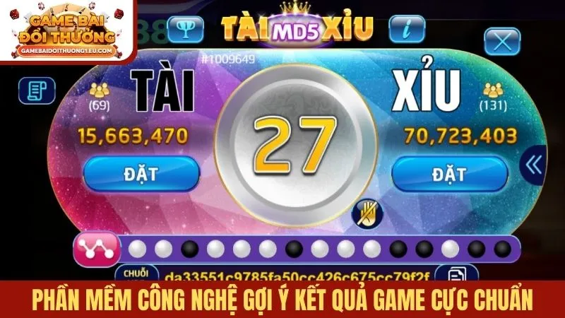 Phần mềm công nghệ gợi ý kết quả game cực chuẩn
