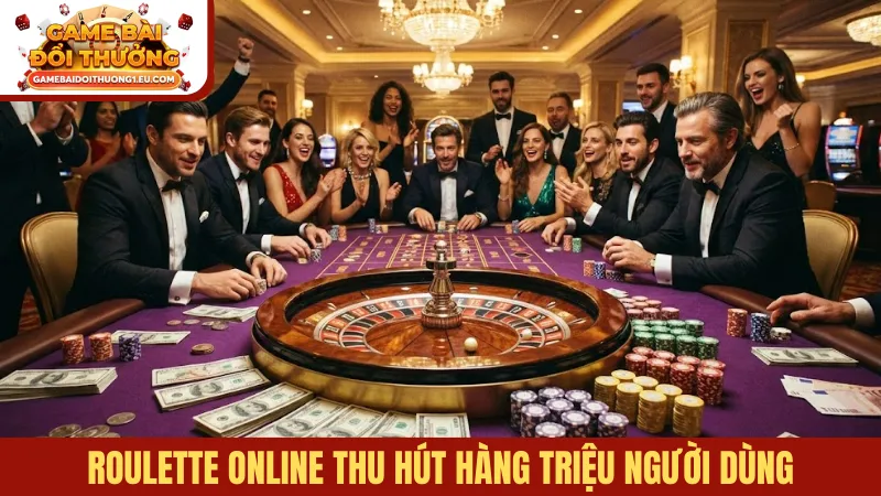 Roulette online thu hút hàng triệu người dùng