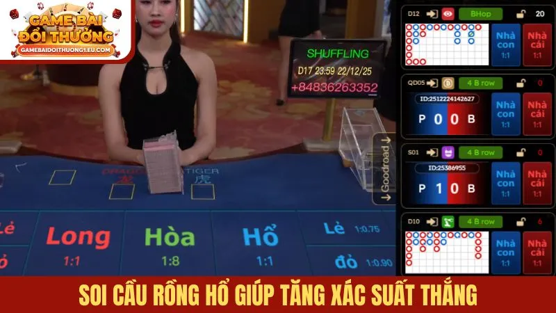 Soi cầu Rồng hổ giúp tăng xác suất thắng